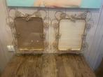 2 vergulde fotolijsten en spiegel met verlichting bladgoud, Ophalen, Minder dan 50 cm, Zo goed als nieuw, Minder dan 100 cm