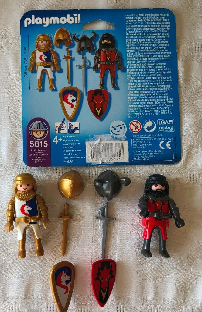 Playmobil Duo Ridders - 5815, Kinderen en Baby's, Speelgoed | Playmobil, Zo goed als nieuw, Complete set, Ophalen of Verzenden