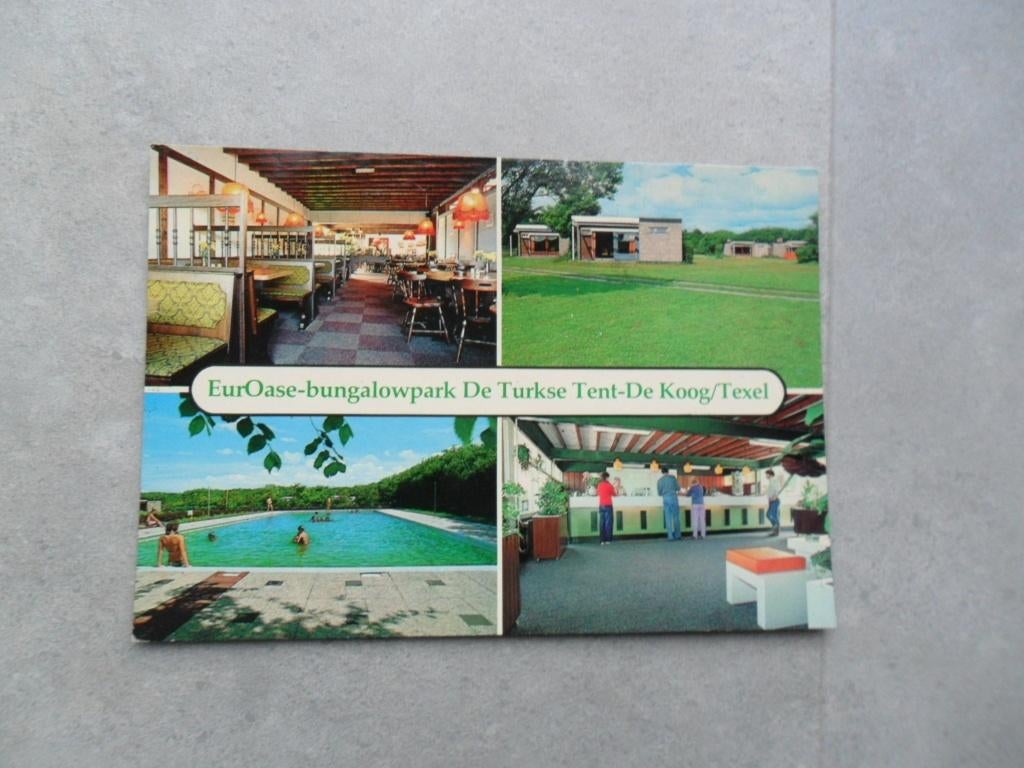 Texel, de Koog euroase bung. park de Turkse Tent/interieur, Verzenden, 1980 tot heden, Gelopen, Waddeneilanden