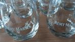REMY MARTIN glazen, witte logo, 7 stuks, Ophalen of Verzenden, Zo goed als nieuw, Borrel- of Shotglas