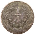 Mexico – oude 1/4 Real 1834 – First Republic Eagle Copper, Ophalen of Verzenden, Midden-Amerika, Losse munt