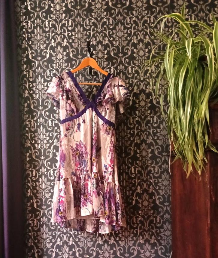 Lief jurkje van Steps💟, Kleding | Dames, Jurken, Gedragen, Maat 38/40 (M), Paars, Boven de knie, Ophalen of Verzenden
