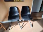 2 Dutch Bone stoelen Franky, Ophalen, Gebruikt, Zwart, Metaal