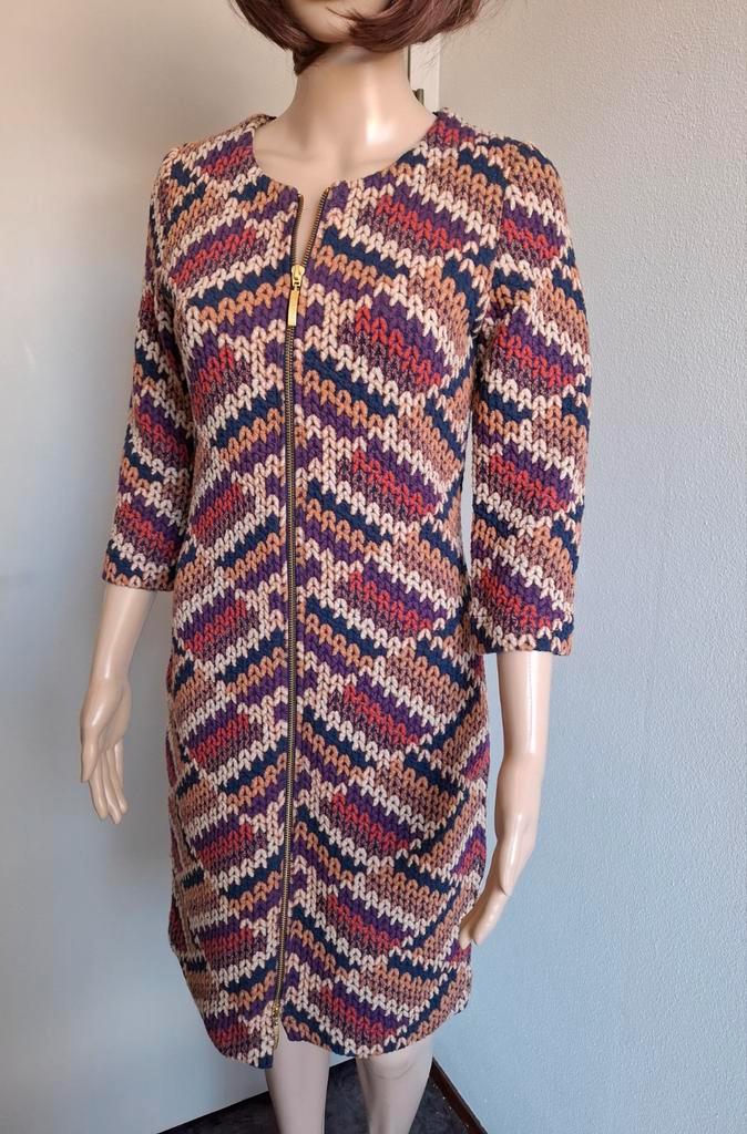 Caroline Biss Jurk Maat 36/38. Grof gebreid design., Kleding | Dames, Jurken, Zo goed als nieuw, Maat 36 (S), Overige kleuren