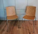 2 Vintage Ikea Eliot stoelen ., Ophalen, Zo goed als nieuw, Wit, Twee