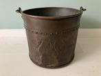 Antieke koperen blokkenbak/ emmer, Antiek en Kunst, Antiek | Koper en Brons, Ophalen of Verzenden, Koper