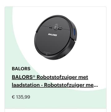 Balors roborstofzuiger beschikbaar voor biedingen