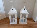 Twee houten lantaarns, Huis en Inrichting, Ophalen, Gebruikt