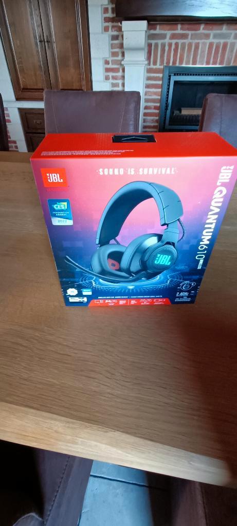 JBL Quantum 610 Headset, Computers en Software, Headsets, Nieuw, Over-ear, Draadloos, Gaming headset, Inklapbare microfoon, Mute-functie