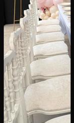 50 Witte Napoleon Stoelen te Huur, Ophalen of Verzenden