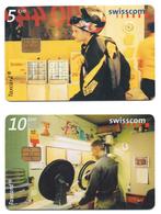 Zwitserland, 2 telefoonkaarten, momenten, Verzamelen, Ophalen of Verzenden, Buitenland
