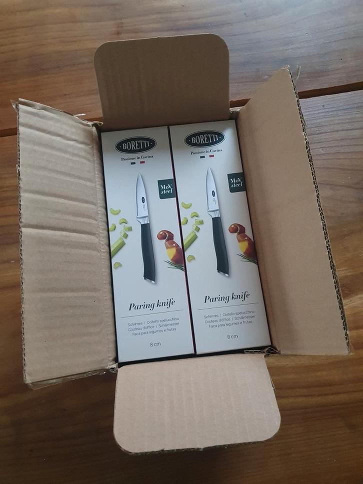 Boretti Schilmes - Nieuw in doos (6 stuks), Huis en Inrichting, Keuken | Bestek, Nieuw, Los bestek, Rvs of Chroom, Vaatwasserbestendig