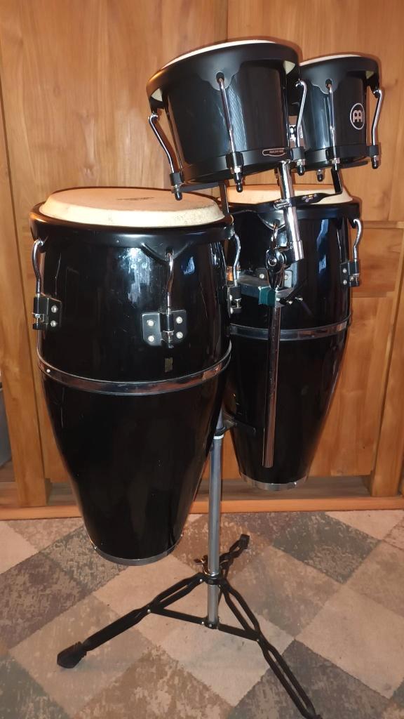 Conga set incl bongo's, Muziek en Instrumenten, Percussie, Zo goed als nieuw, Trommel, Ophalen