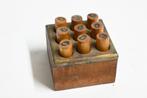 tic tac toe handgemaakt oud boter kaas eieren kruisje rondje, Ophalen of Verzenden