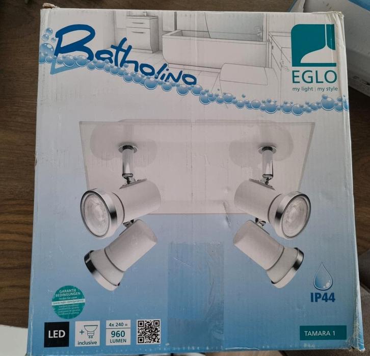 Eglo (Badkamer) Plafondlamp 4 spot, Huis en Inrichting, Lampen | Plafondlampen, Nieuw, Metaal, Ophalen of Verzenden