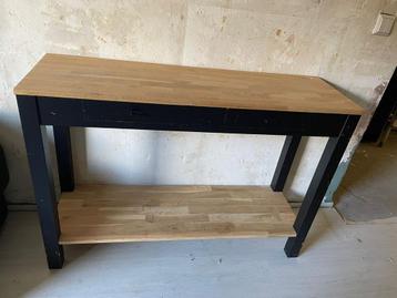 Houten Kastje/Tafeltje met Onderblad beschikbaar voor biedingen