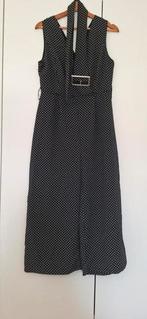 Zwarte jumpsuit met witte stippen maat XL, Kleding | Dames, Jumpsuits, Ophalen of Verzenden, Nieuw, Maat 42/44 (L), Zwart