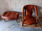 Klassieke stijl Stoel & Poef, Huis en Inrichting, Stoelen, Ophalen, Euro Arbor, Gebruikt, Bruin