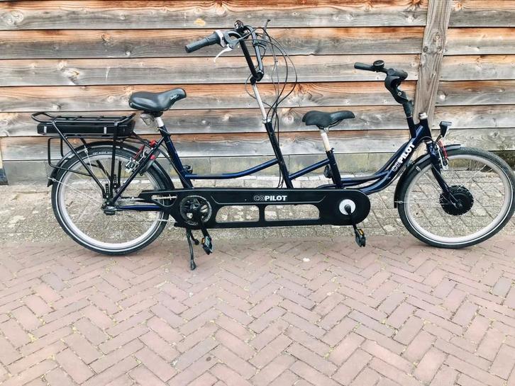 Huka Copilot ouder/kind tandem elektrisch., Fietsen en Brommers, Fietsen | Tandems, Gebruikt, Minder dan 10 versnellingen, Minder dan 49 cm