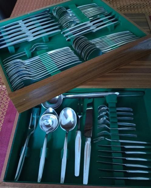 Verzilverde bestekset 12 p. Keltum Jeunesse, Huis en Inrichting, Keuken | Bestek, Gebruikt, Bestekset, Zilver, Vaatwasserbestendig