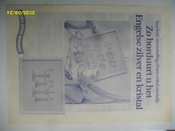 NIEUW, ORIGINEEL patroon Engels Antiek borduren. + DMC Garen beschikbaar voor biedingen