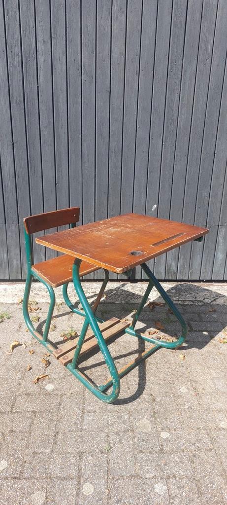 Lessenaar / schoolbank, Antiek en Kunst, Curiosa en Brocante, Ophalen