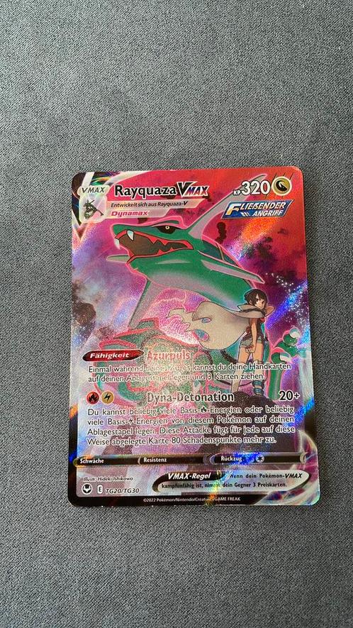 Rayquaza Vmax TG20/TG30 silver tempest pokemon, Hobby en Vrije tijd, Verzamelkaartspellen | Pokémon, Nieuw, Losse kaart, Ophalen of Verzenden