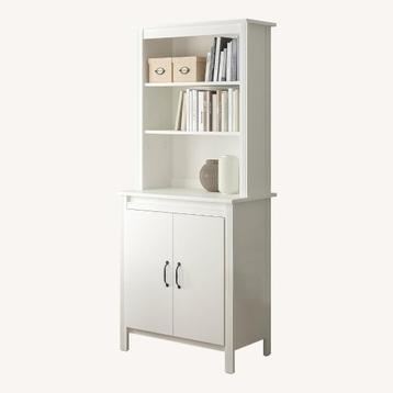 Witte vitrinekast / white display cabinet 80x190 cm beschikbaar voor biedingen
