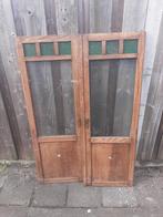 Antieke  deurtjes, Doe-het-zelf en Verbouw, Glas, 80 tot 100 cm, Ophalen of Verzenden, Zo goed als nieuw