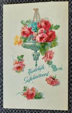 Antieke ansichtkaart, Jaren '20 Gelopen. Bloemen., Ophalen of Verzenden, 1920 tot 1940, Gelopen, Natuur