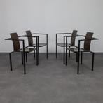 KFF - Set of 4 Postmodern Dining Chairs, 1990s, Huis en Inrichting, Stoelen, Gebruikt, Vier, Metaal, Ophalen