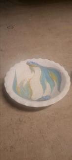 Mooie stenen schaal met vissen, Schaal, Rond, Ophalen of Verzenden, Zo goed als nieuw