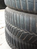 4 Autobanden op stalen velgen., Ophalen, Gebruikt, 16 inch, Banden en Velgen