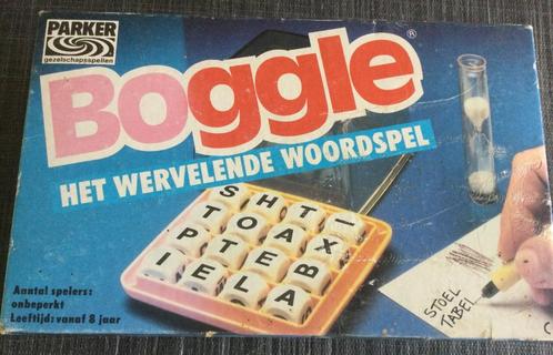 Boggle Woordenspel 1, Hobby en Vrije tijd, Gezelschapsspellen | Overige, Gebruikt, Een of twee spelers, Drie of vier spelers, Vijf spelers of meer