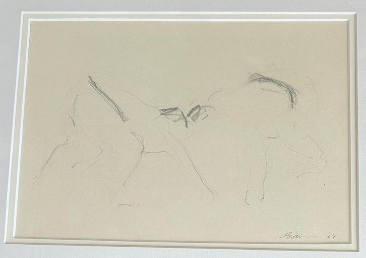 Japanse worstelaars, Antiek en Kunst, Kunst | Schilderijen | Klassiek, Ophalen of Verzenden