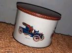 Vintage schuybroek blik met oldtimers., Verzamelen, Blikken, Ophalen of Verzenden, Gebruikt, Overige, Overige merken