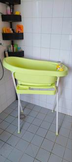 Bébé-Jou babybadje frisgroen - inclusief standaard, Kinderen en Baby's, Ophalen, Zo goed als nieuw, Badje, Bébé-jou