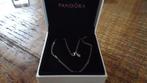 Originele PANDORA ketting met 4 in gouden kader steentjes, Sieraden, Tassen en Uiterlijk, Kettingen, Nieuw, Ophalen of Verzenden