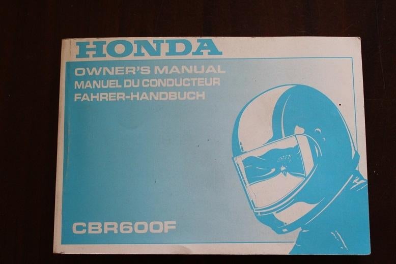 Honda CBR600F 1995 motorcycle owner's manual CBR 600F, Motoren, Ophalen of Verzenden, Honda
