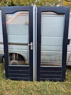 set tuindeuren 168,5 breed 201,5 hoog, Ophalen, 80 tot 100 cm, 200 tot 215 cm, Glas