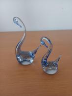 2 mooie glazen zwanen, Antiek en Kunst, Antiek | Glas en Kristal, Ophalen of Verzenden