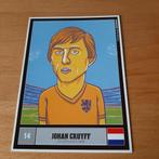 Spelerskaart karikatuur Cruyff Nederlands elftal Ajax WK 74, Verzenden, Zo goed als nieuw, Ajax, Spelerskaart