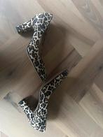 Luipaard Pumps Maat 40 Leer Hakhoogte 9cm, Pumps, Bruin, Ophalen of Verzenden, Zo goed als nieuw