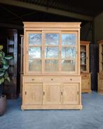 Teakhouten buffetkast | Vitrinekast met schuifdeuren #2445, Niet ingevuld, Gebruikt, 100 tot 150 cm, 200 cm of meer