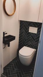 2 doosjes (1,5m2) Groene Wand- of Vloertegels 20x6,5, Ophalen, Keramiek, Zo goed als nieuw, 20 tot 40 cm