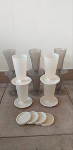 10 Tupperware ijscoupe's/sorbetbeker/smootie/coctail beker, Ophalen of Verzenden, Zo goed als nieuw, Crème, Overige typen
