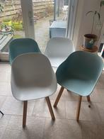 Leuke set kuipstoeltjes - Mintgroen & Wit, Huis en Inrichting, Ophalen, Kunststof, Gebruikt, Overige kleuren