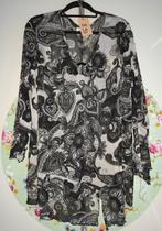 Zwart Wit Shirt Tuniek maat 50 Yessica, Ophalen of Verzenden, Zo goed als nieuw, Maat 46/48 (XL) of groter, Wit