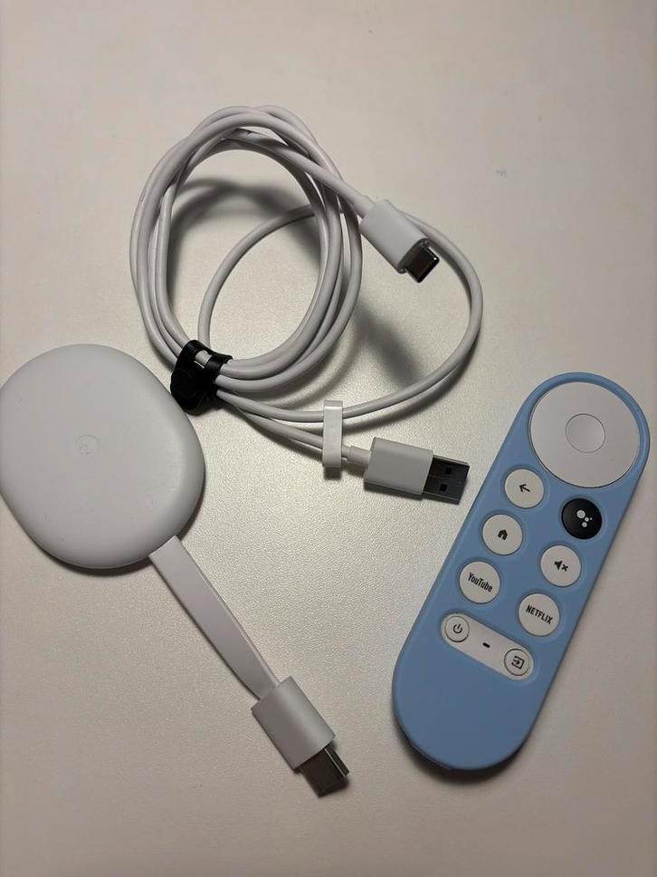 Chromecast met Google TV (4K) — GZRNL, Audio, Tv en Foto, Mediaspelers, Zo goed als nieuw, Zonder harde schijf, HDMI, Ophalen of Verzenden