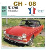 Ch8 Autokaart Peugeot 404 Cabriolet ( 1961 - 1969 ), Verzamelen, Automerken, Motoren en Formule 1, Ophalen of Verzenden, Zo goed als nieuw